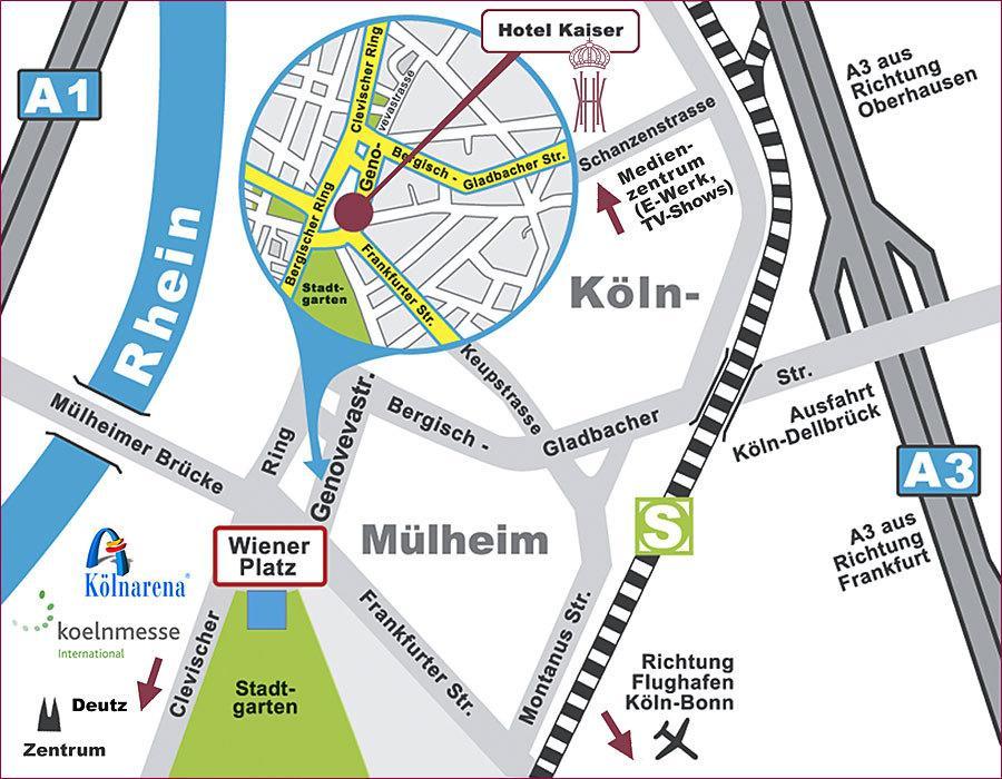 Kaiser Am Wiener Platz ケルン エクステリア 写真